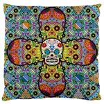 Sugar Skulls   Patterned Large Cushion Case (One Side)