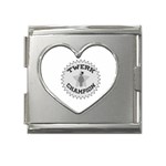 Twerk Champion Mega Link Heart Italian Charm (18mm)