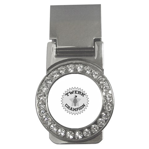 Twerk Champion Money Clip (CZ) from ArtsNow.com Front