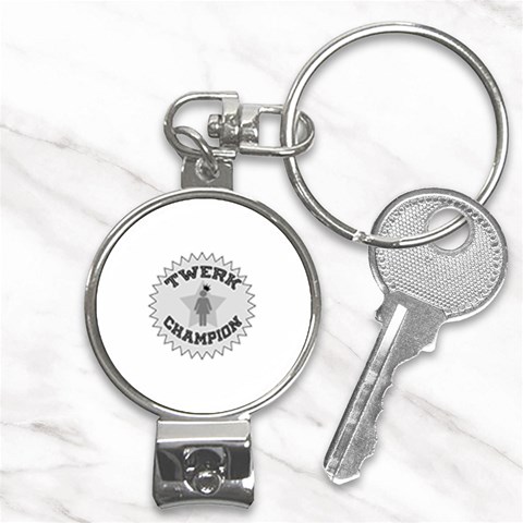 Twerk Champion Nail Clippers Key Chain from ArtsNow.com Front