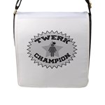 Twerk Champion Flap Closure Messenger Bag (Large)