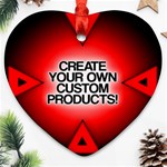 Create Your Own Custom And Unique Products Ornament (Heart)