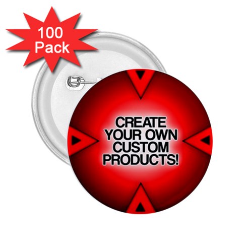 Create Your Own Custom And Unique Products 2.25  Button (100 pack) from ArtsNow.com Front