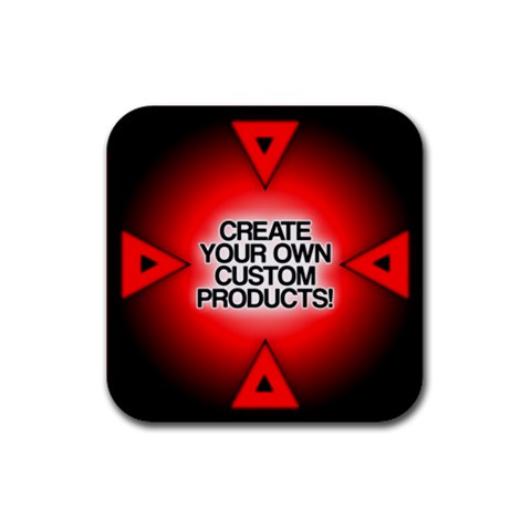 Create Your Own Custom And Unique Products Rubber Coaster (Square) from ArtsNow.com Front