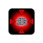 Create Your Own Custom And Unique Products Rubber Square Coaster (4 pack)