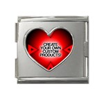 Create Your Own Custom And Unique Products Mega Link Heart Italian Charm (18mm)