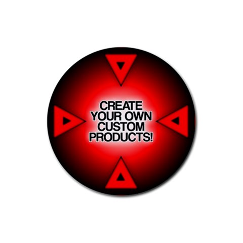 Create Your Own Custom And Unique Products Rubber Coaster (Round) from ArtsNow.com Front