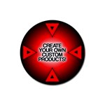 Create Your Own Custom And Unique Products Rubber Round Coaster (4 pack)