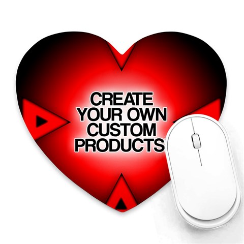 Create Your Own Custom And Unique Products Heart Mousepad from ArtsNow.com Front