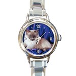 Rag Doll Cat D4 Round Italian Charm Watch