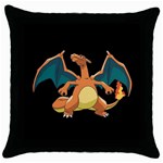 CHARIZARD POKEMON THROW PILLOW CASE Throw Pillow Case (Black)