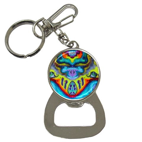 16X12_surfin_eyeballs Bottle Opener Key Chain from ArtsNow.com Front