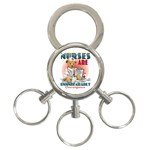 Unbearably 3-Ring Key Chain