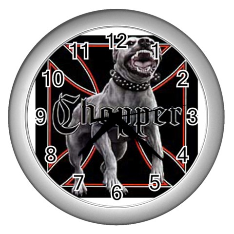 Dog Wall Clock (Silver) from ArtsNow.com Front