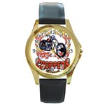 Rule Round Gold Metal Watch