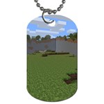 Minecraft Strange Land Formations Dog Tag (One Side)