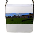 Minecraft Strange Land Formations Flap Closure Messenger Bag (Large)