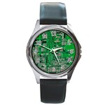 Circuit Round Metal Watch