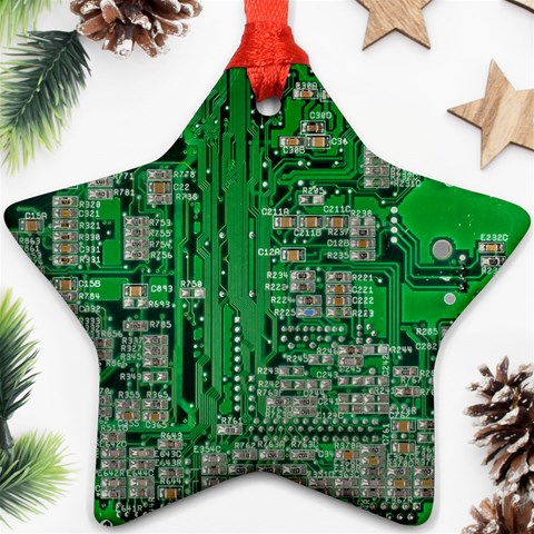 Circuit Ornament (Star) from ArtsNow.com Front