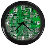 Circuit Wall Clock (Black)