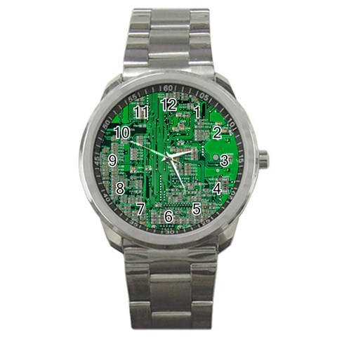 Circuit Sport Metal Watch from ArtsNow.com Front