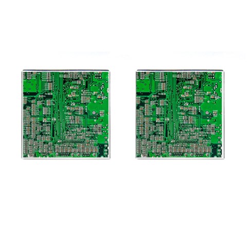 Circuit Cufflinks (Square) from ArtsNow.com Front(Pair)