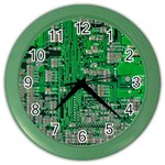 Circuit Color Wall Clock