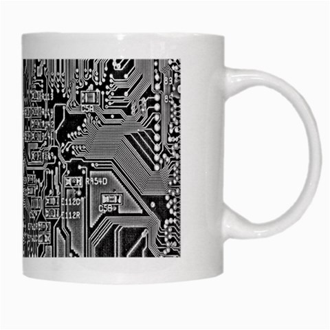 Circuit White Mug from ArtsNow.com Right