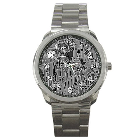 Circuit Sport Metal Watch from ArtsNow.com Front