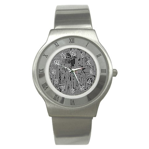 Circuit Stainless Steel Watch from ArtsNow.com Front