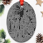 Circuit Oval Ornament (Two Sides)
