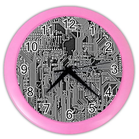Circuit Color Wall Clock from ArtsNow.com Front