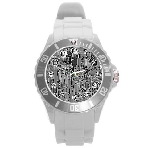 Circuit Round Plastic Sport Watch Large from ArtsNow.com Front