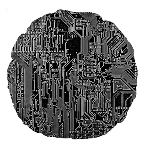 Circuit 18  Premium Round Cushion  from ArtsNow.com Front
