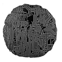Circuit 18  Premium Round Cushion  from ArtsNow.com Back