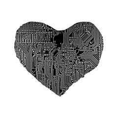Circuit 16  Premium Heart Shape Cushion  from ArtsNow.com Front