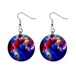 Colorful Cosmos 1  Button Earrings