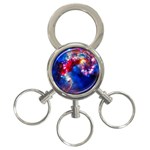 Colorful Cosmos 3-Ring Key Chain