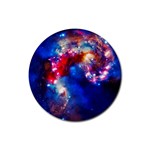 Colorful Cosmos Rubber Round Coaster (4 pack)