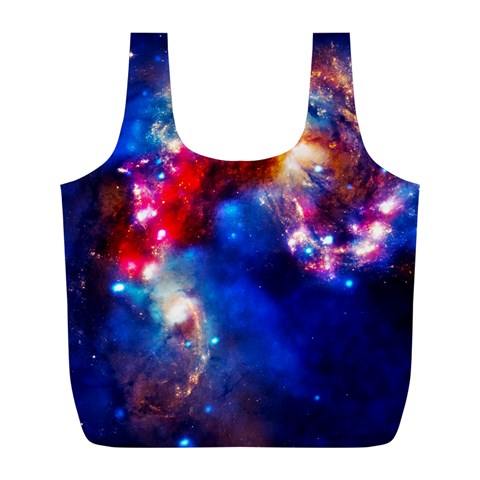 Colorful Cosmos Full Print Recycle Bag (L) from ArtsNow.com Front