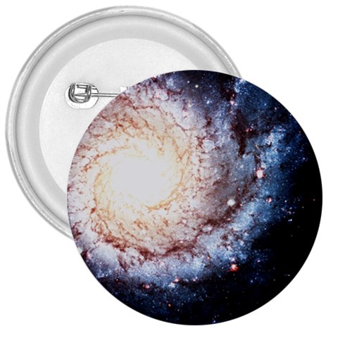 Colorful Cosmos 3  Button from ArtsNow.com Front
