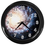 Colorful Cosmos Wall Clock (Black)