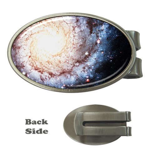 Colorful Cosmos Money Clip (Oval) from ArtsNow.com Front