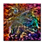 Colorful Cosmos Tile Coaster