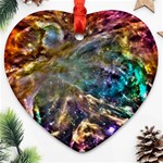 Colorful Cosmos Ornament (Heart)