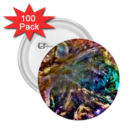 Colorful Cosmos 2.25  Button (100 pack) from ArtsNow.com Front