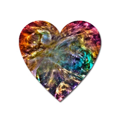 Colorful Cosmos Magnet (Heart) from ArtsNow.com Front