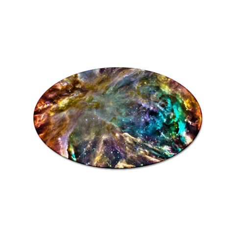 Colorful Cosmos Sticker Oval (10 pack) from ArtsNow.com Front