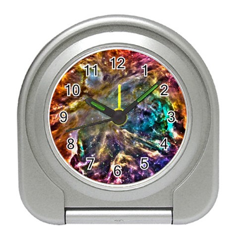 Colorful Cosmos Travel Alarm Clock from ArtsNow.com Front