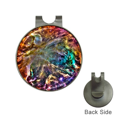 Colorful Cosmos Golf Ball Marker Hat Clip from ArtsNow.com Front